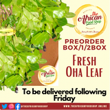 Box of Fresh Ugwu/Bitterleaf/Oha/waterleaf/uziza